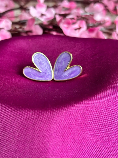 Lilac Love Stud Earrings - 