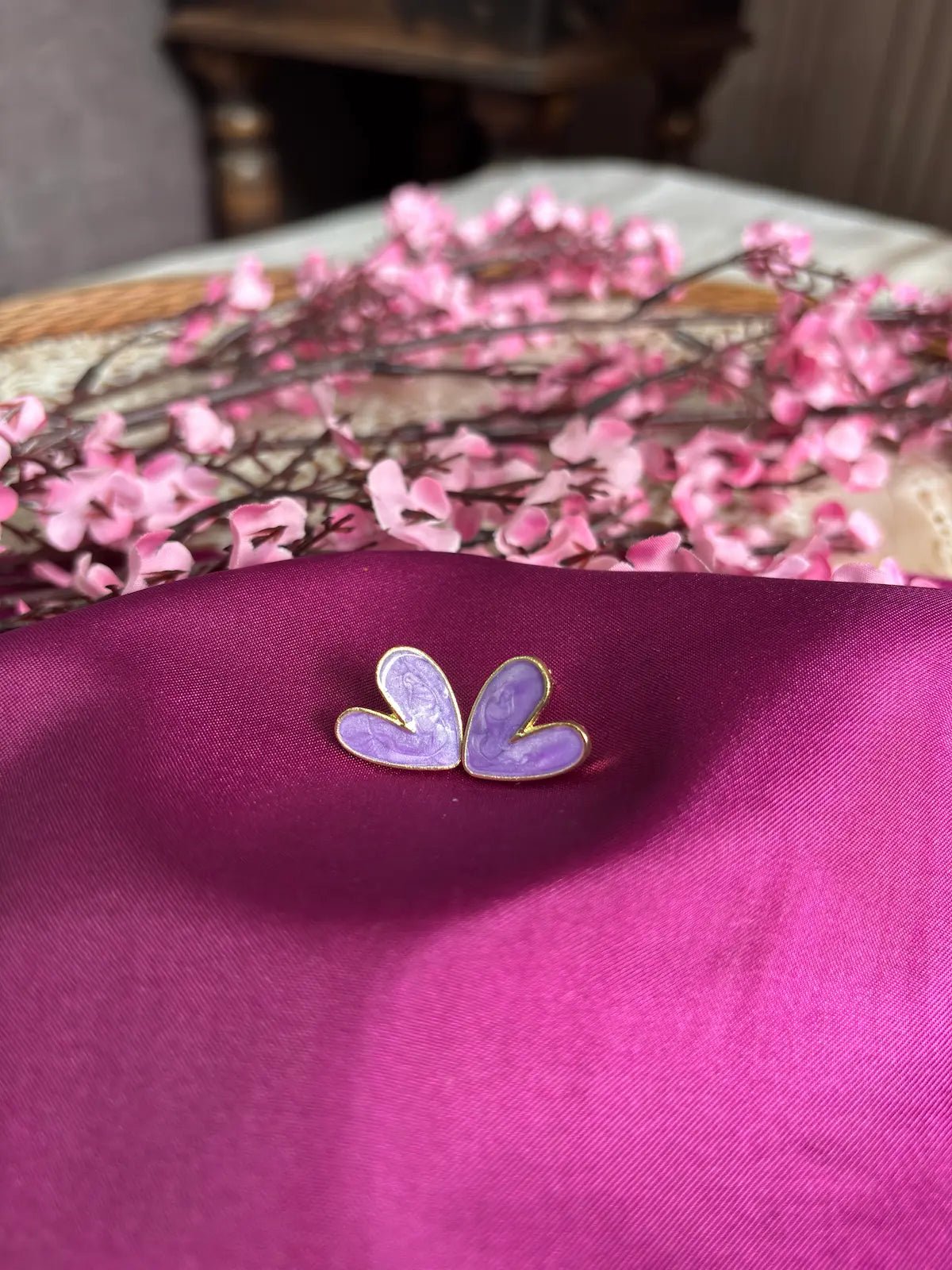 Lilac Love Stud Earrings - 