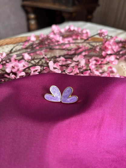 Lilac Love Stud Earrings - 