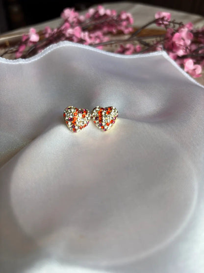 Crimson Spark Studs - 