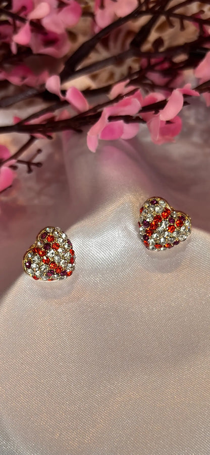 Crimson Spark Studs - 