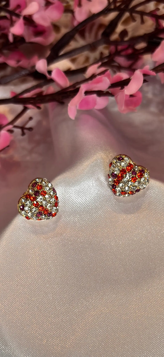 Crimson Spark Studs - 