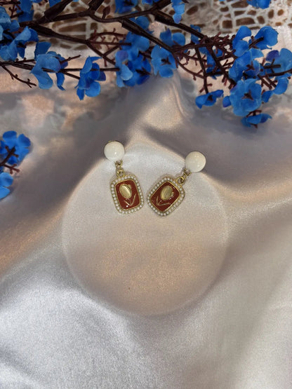 Boho Frame Rust Anti Tarnish Studs - 