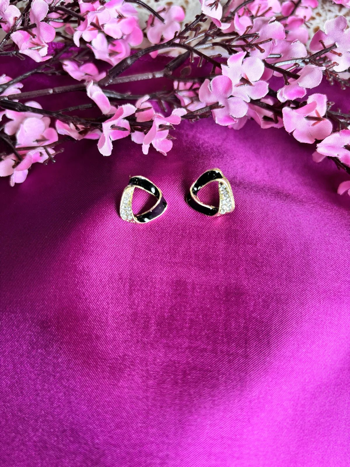 Bold Bloom Loop Anti Tarnish Hoops - 