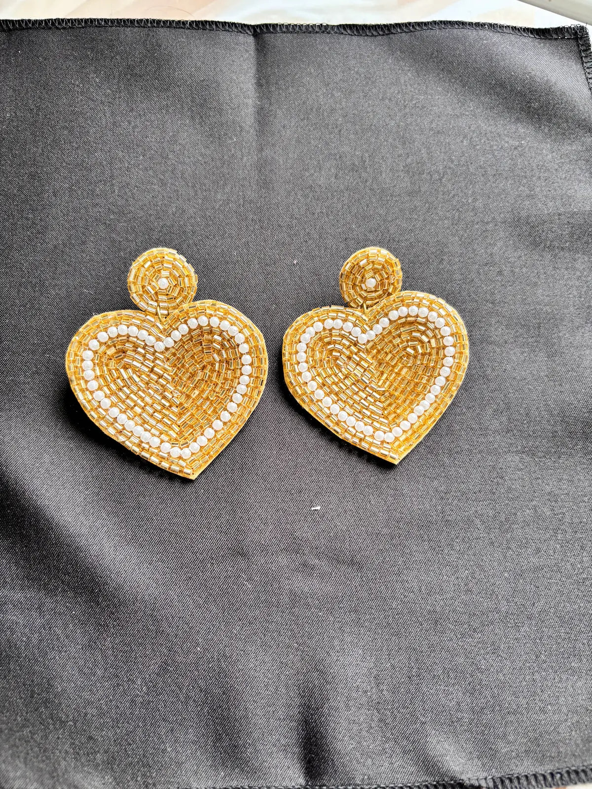 Sunehri Ishq Beaded Earrings - 