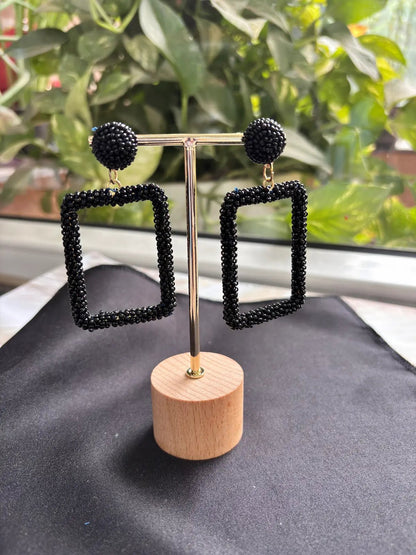 Pattern Play Beaded Earrings - 