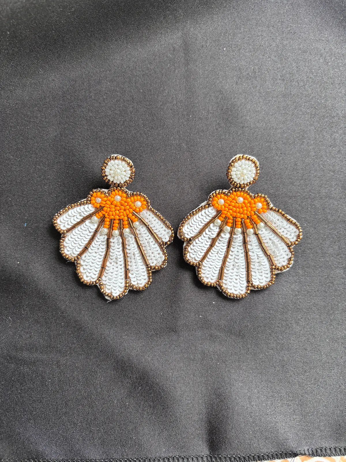 Shell - e - Shauk Beaded Earrings - 