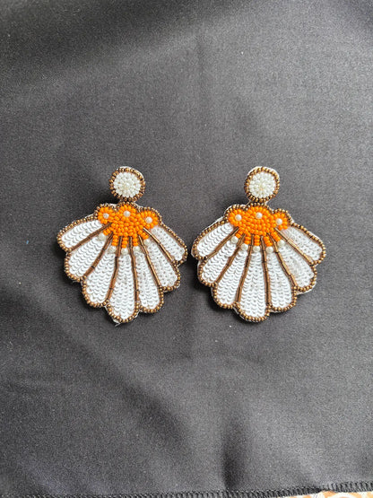 Shell - e - Shauk Beaded Earrings - 