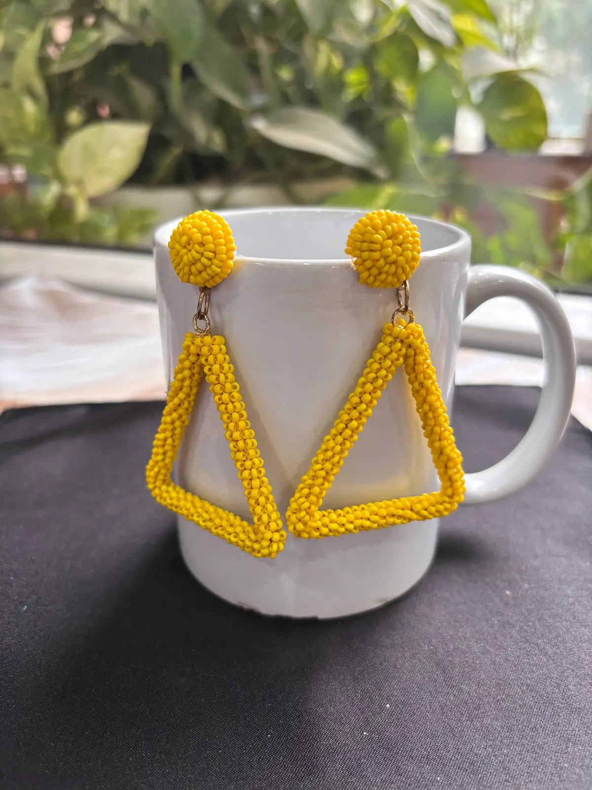Teekha Tikka Beaded Earrings - 