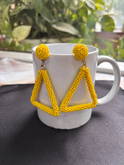 Teekha Tikka Beaded Earrings - 