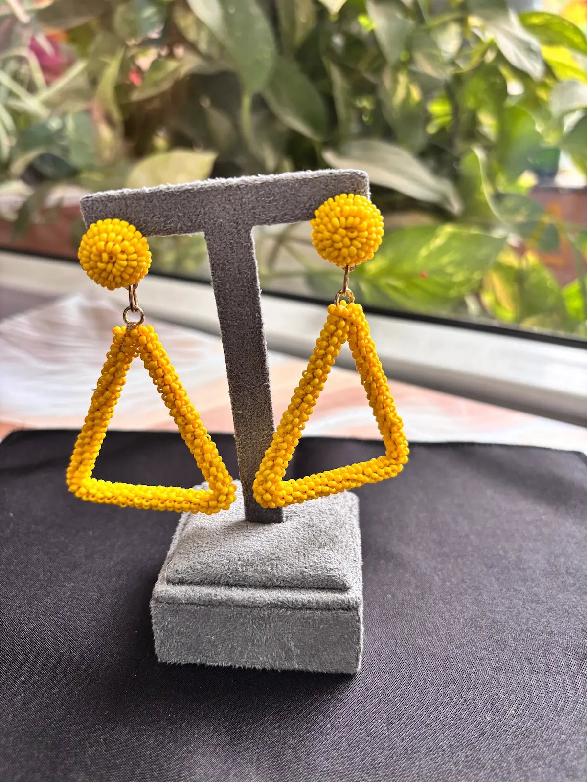 Teekha Tikka Beaded Earrings - 