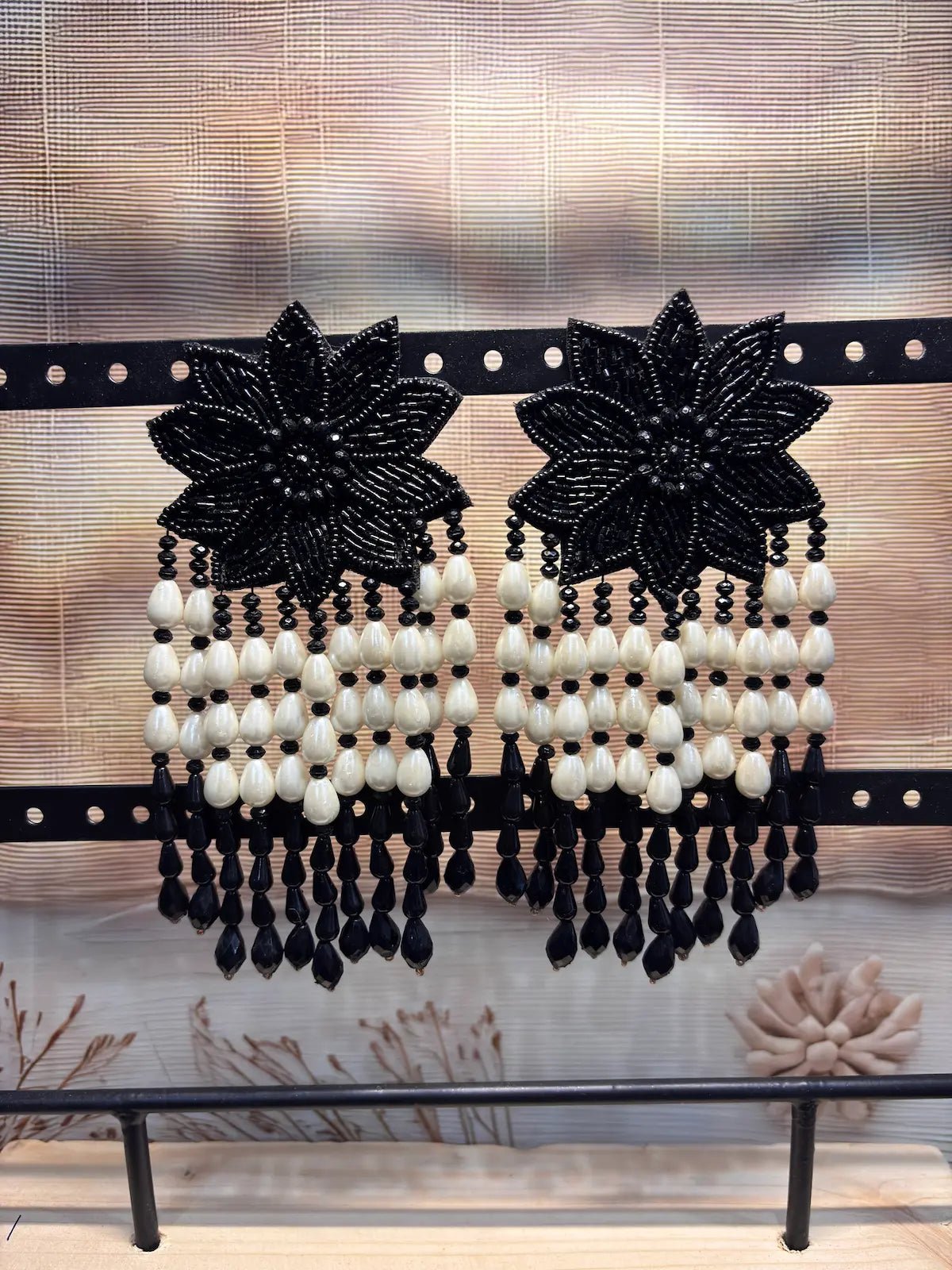 Fringe & Flora Beaded Earrings - 