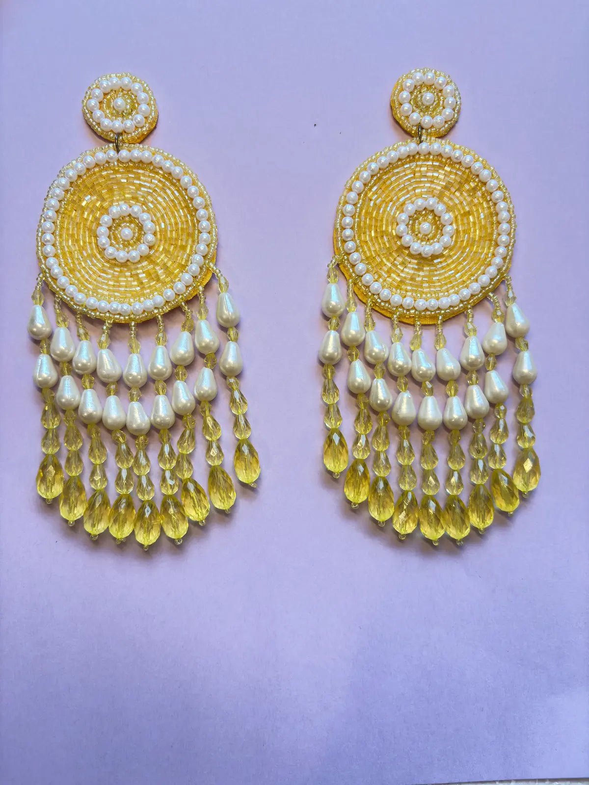 Haldi Hues Beaded Earrings - 