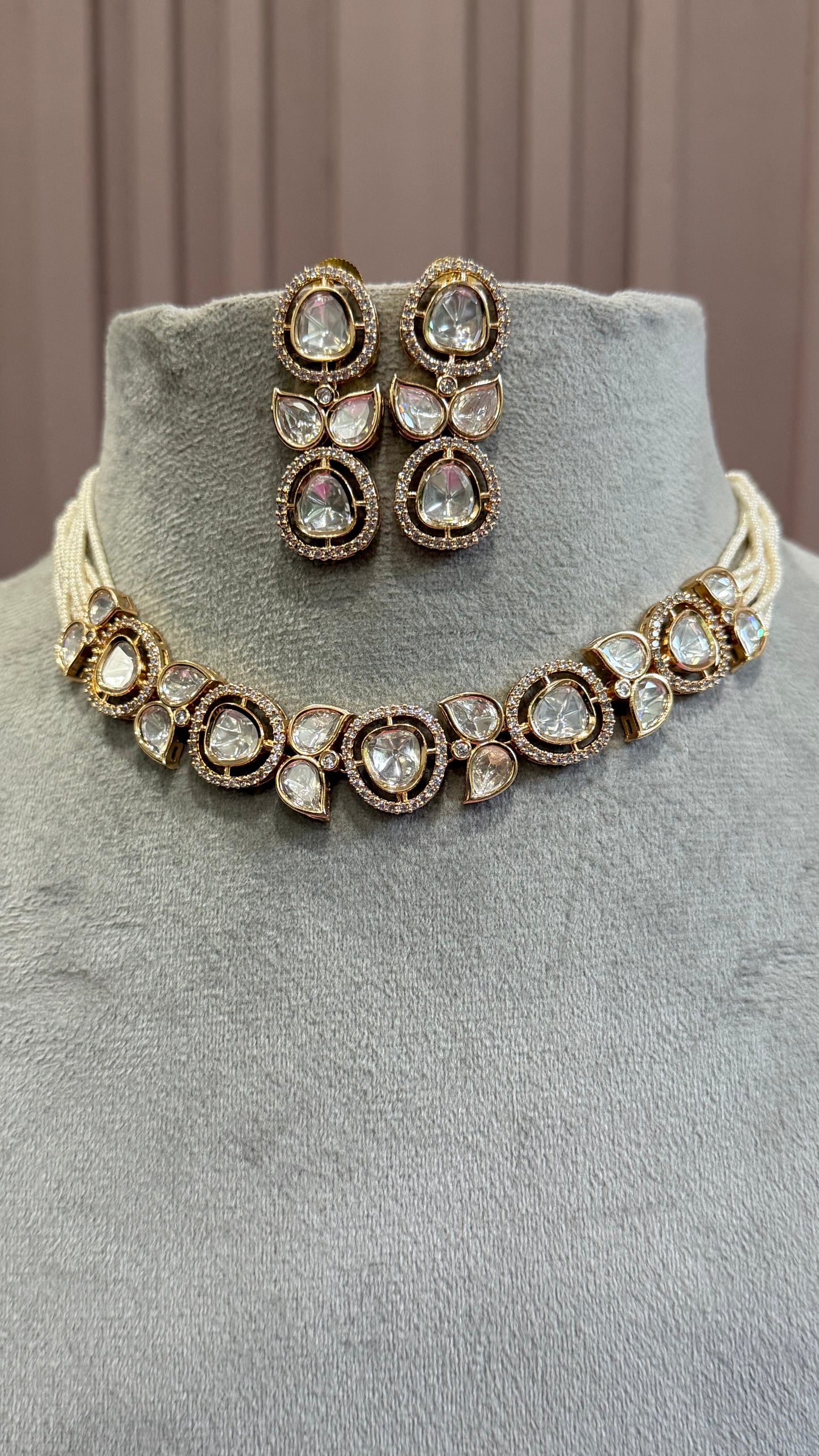 Eira Moissanite Necklace Set