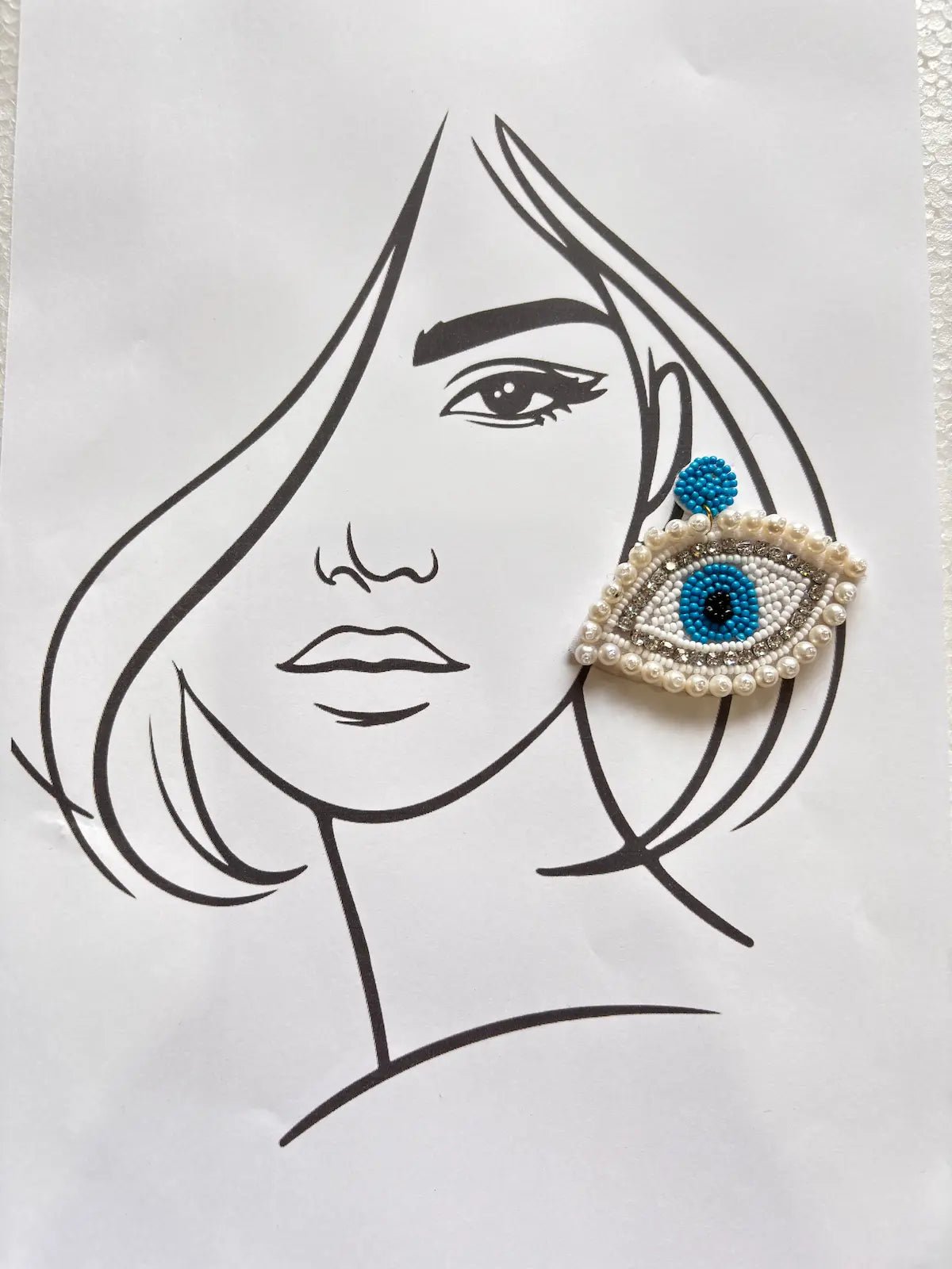 Eye of Grace Beaded Earrings - 