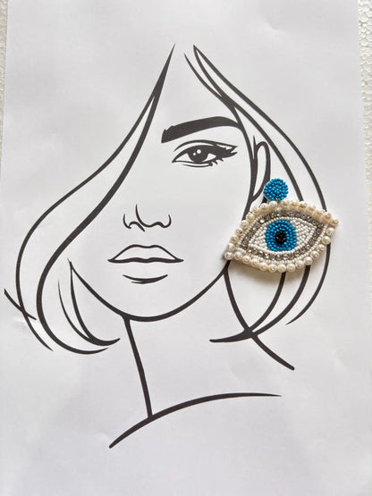 Eye of Grace Beaded Earrings - 