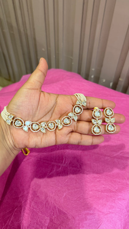 Eira Moissanite Necklace Set