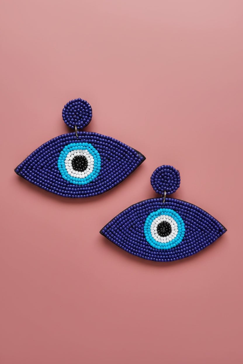 Gaze Glow Beaded Earrings - 