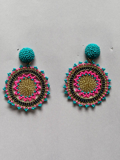 Sunburst Urja Beaded Earrings - 