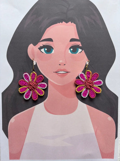 Spring Wink 2 Beaded Earrings - 