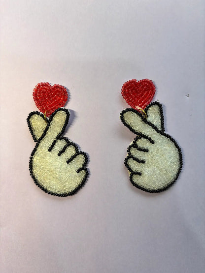 Flirt Snap Beaded Earrings - 