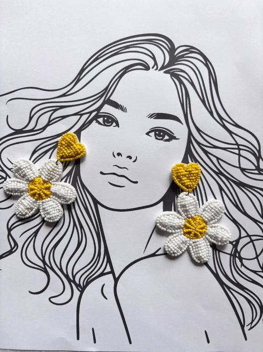 Sunpetal Pop Beaded Earrings - 