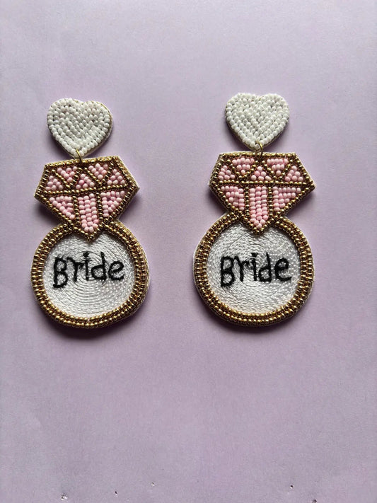 Bride’s Bliss Beaded Earrings - 