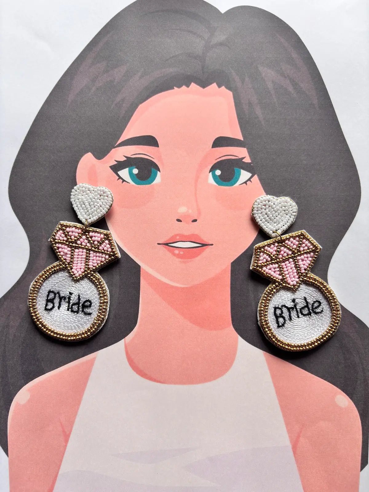 Bride’s Bliss Beaded Earrings - 