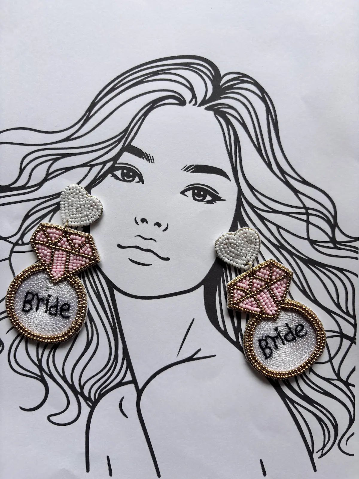Bride’s Bliss Beaded Earrings - 