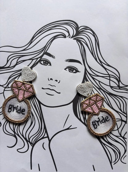 Bride’s Bliss Beaded Earrings - 