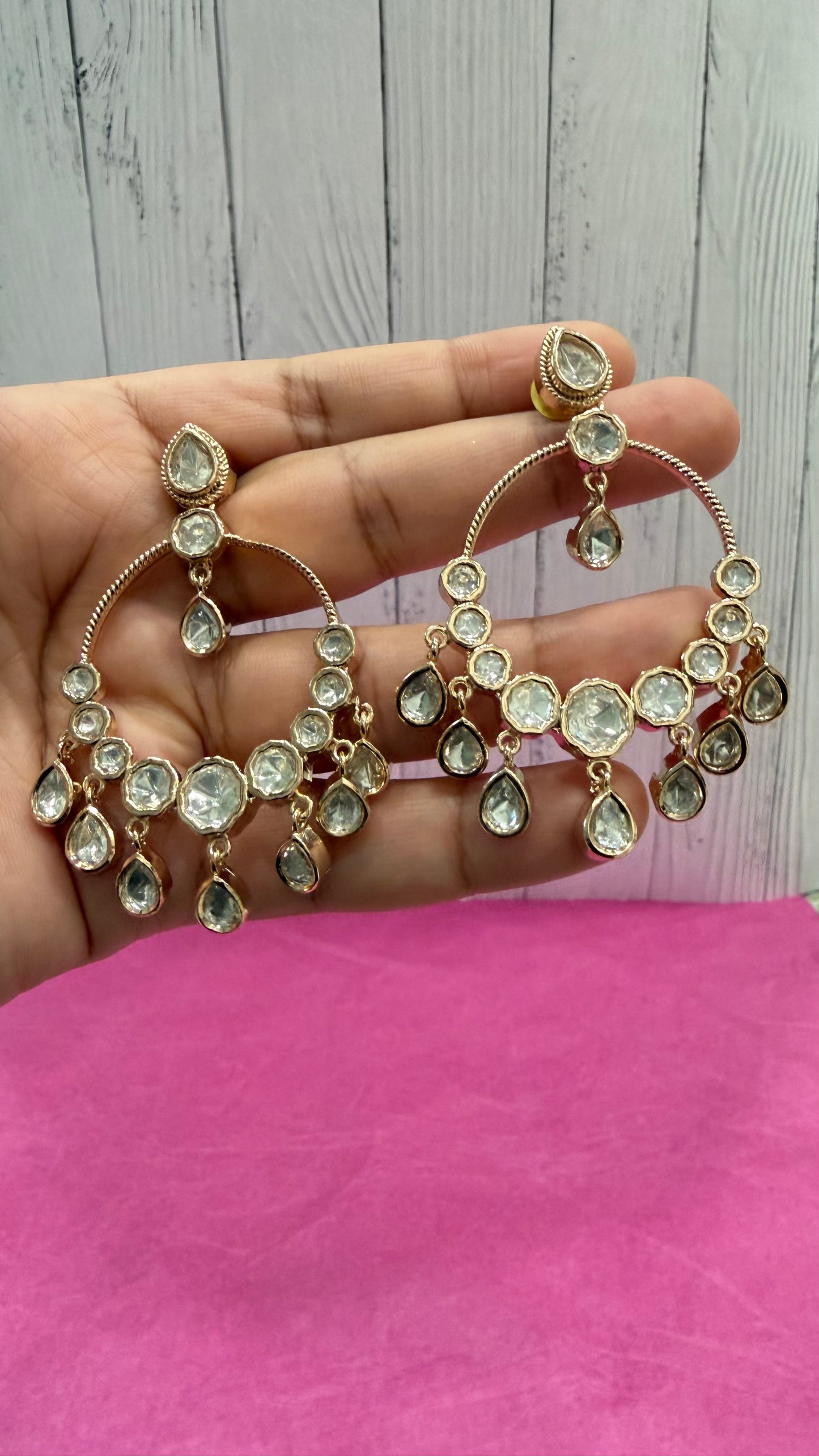 Tara Teardrop Chandbali Earrings