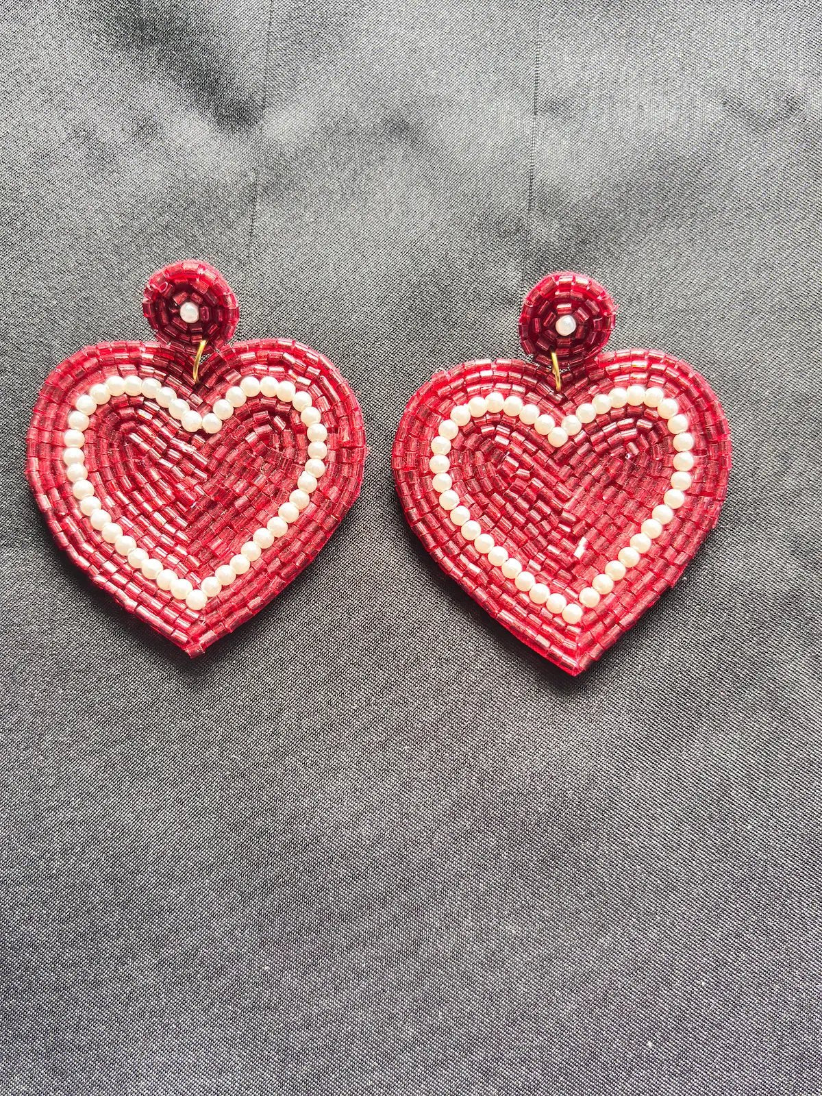 Love Pop Beaded Earrings - 