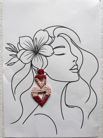 Cupid’s Pick Beaded Earrings - 