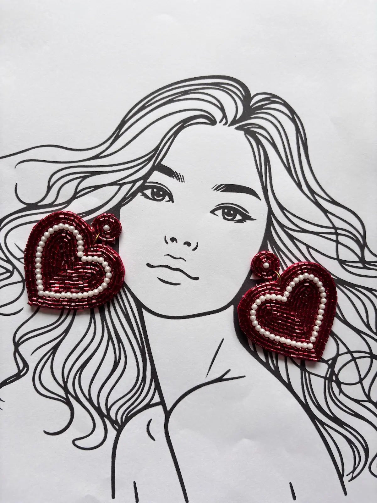 Love Pop Beaded Earrings - 