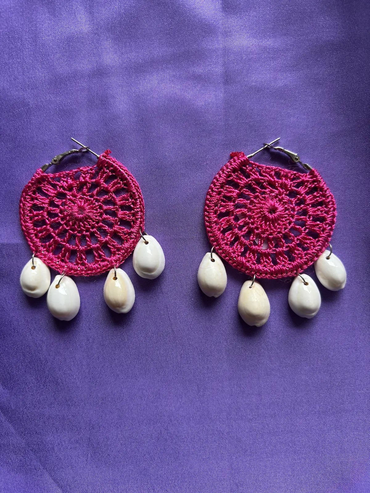 Crimson Flick Beaded Earrings - 