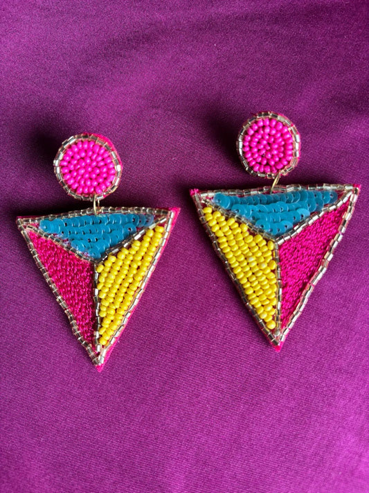 Palette Pulse Beaded Earrings - 