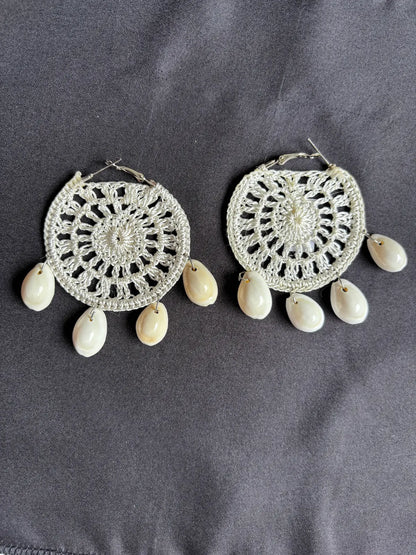 Ivory Flick Beaded Earrings - 