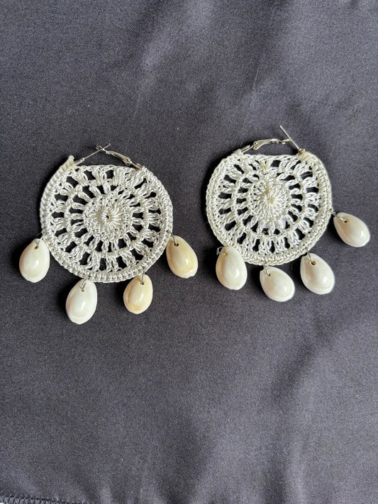 Ivory Flick Beaded Earrings - 