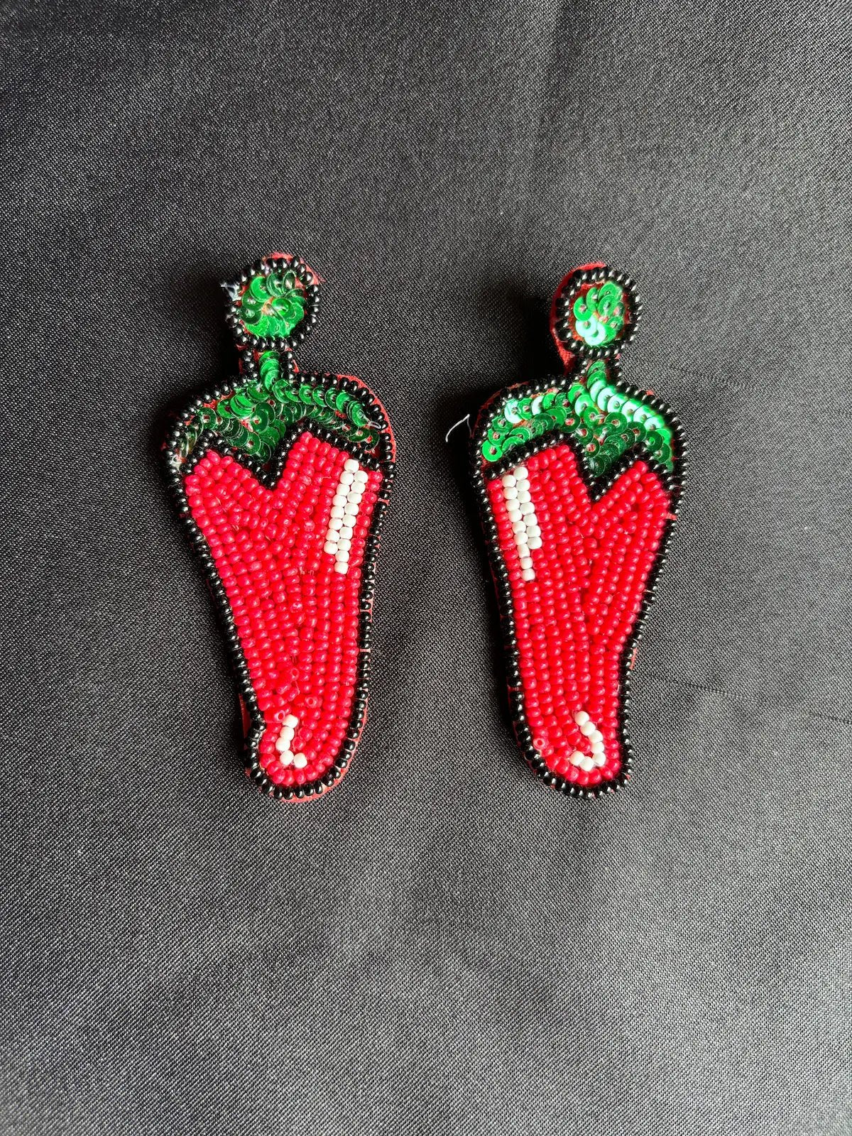 Mirchi Magic Beaded Earrings - 
