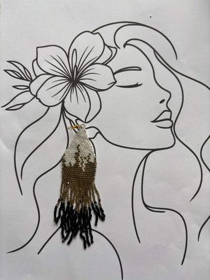Fringe Theory Beaded Earrings - 