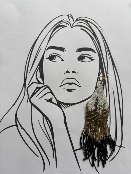Fringe Theory Beaded Earrings - 