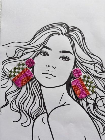 Palette Play Beaded Earrings - 