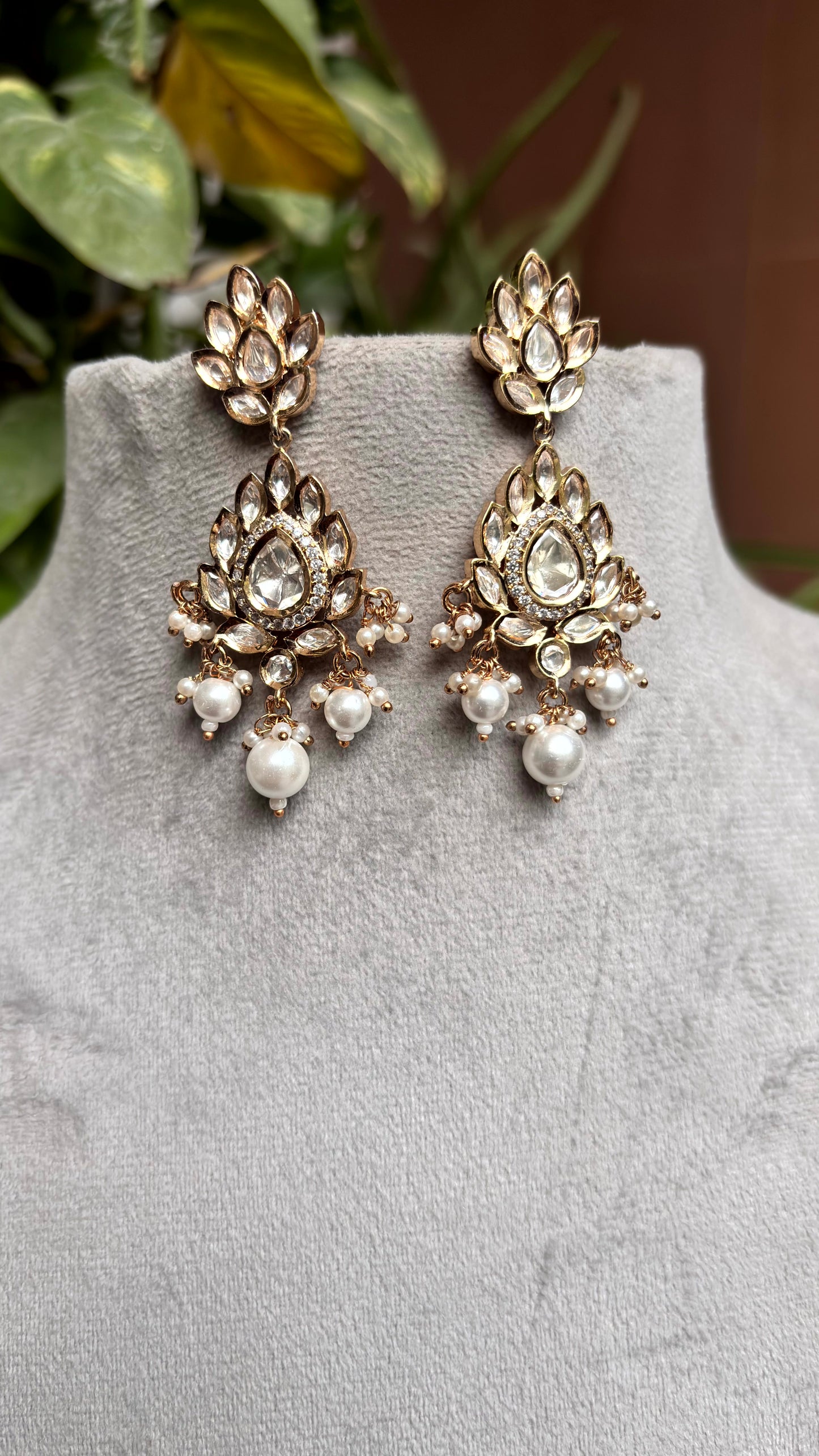 Zoya Pearl Moissanite Necklace Set - 