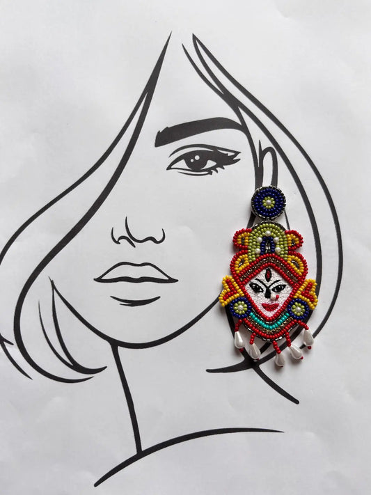 Durga Aura Beaded Earrings - 