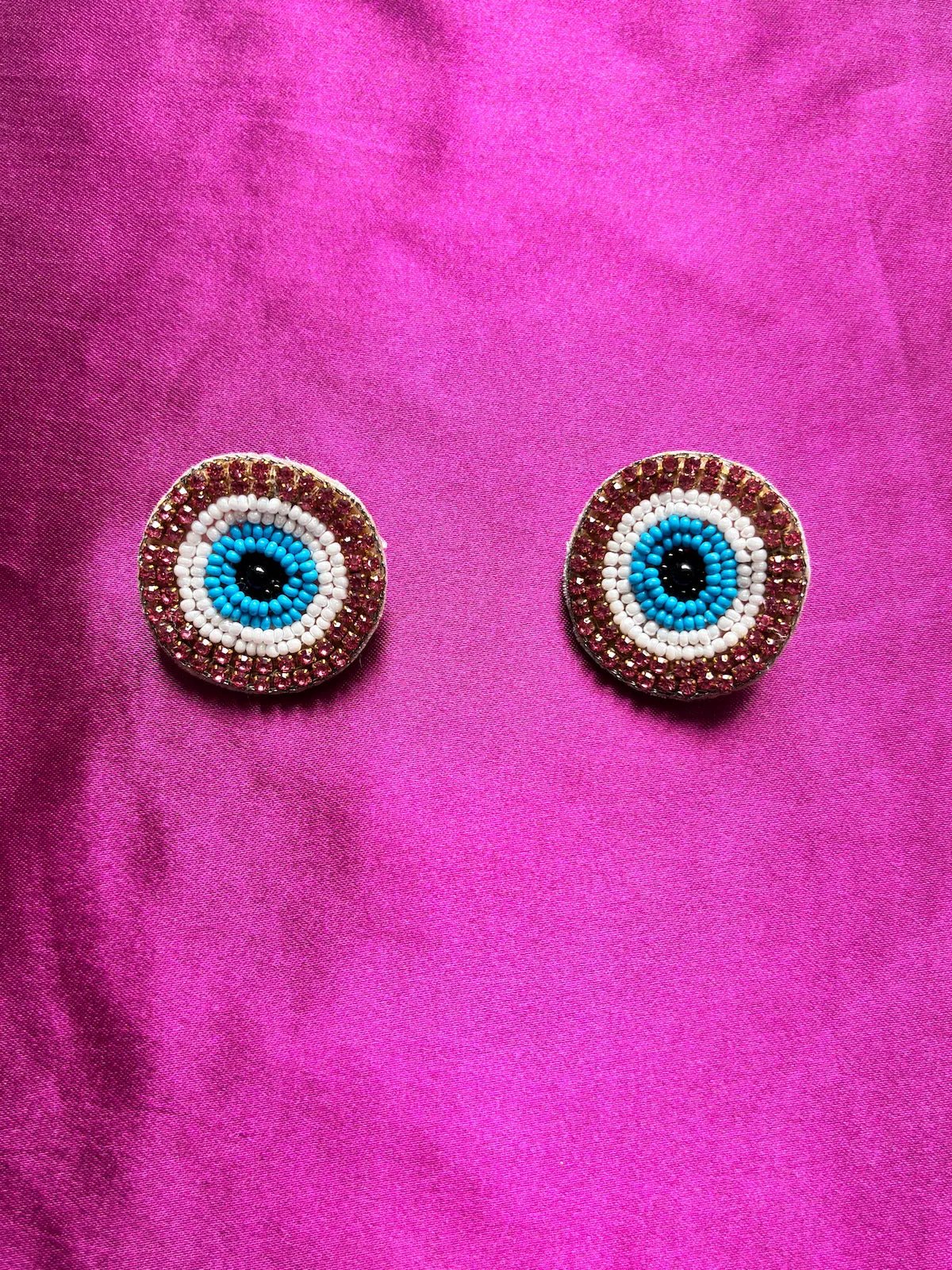 Silent Shield Beaded Earrings - 