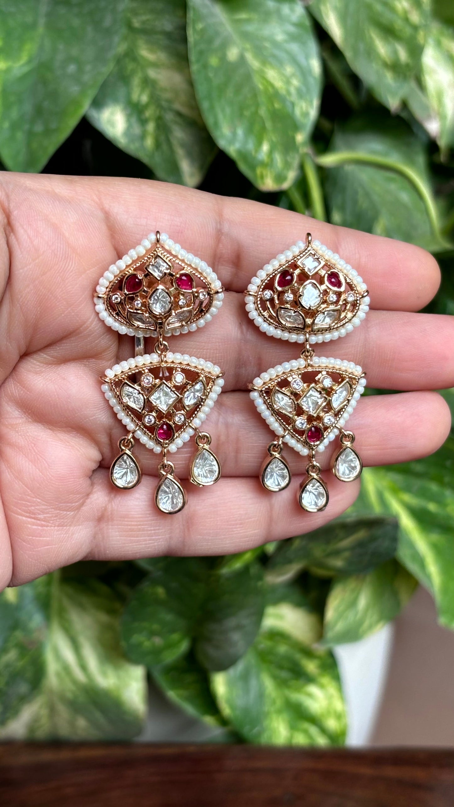 Gulnaar Moissanite Ruby Choker Set - 