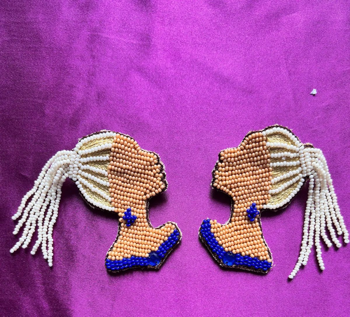 Braided Grace Beaded Earrings - 