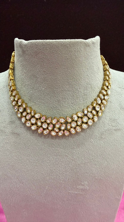 Tanvika Moissanite Statement Necklace Set