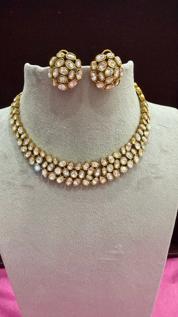 Tanvika Moissanite Statement Necklace Set