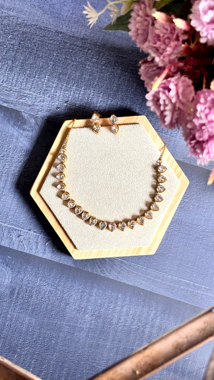 Prisha Moissanite Polki Wedding Jewelry Set - A-25-N-O-1NHSH-BJ